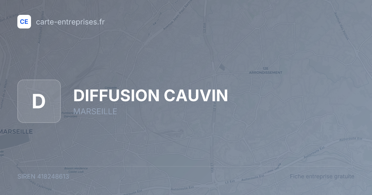 DIFFUSION CAUVIN — 418248613 — fiche entreprise