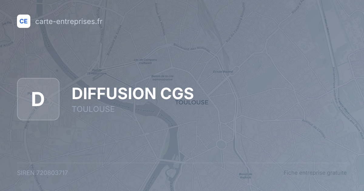 DIFFUSION CGS — 720803717 — fiche entreprise