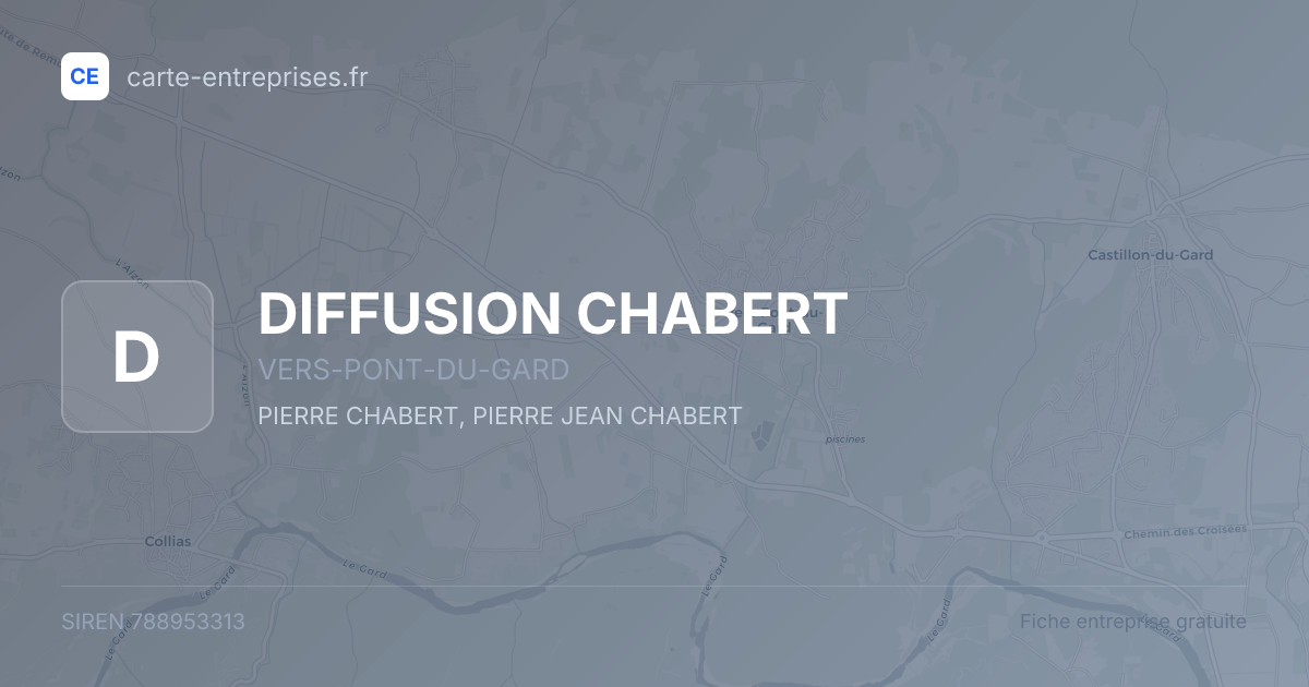 DIFFUSION CHABERT — 788953313 — fiche entreprise