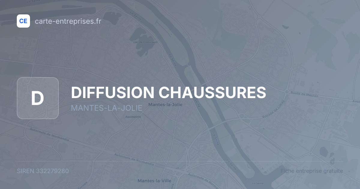 DIFFUSION CHAUSSURES — 332279280 — fiche entreprise