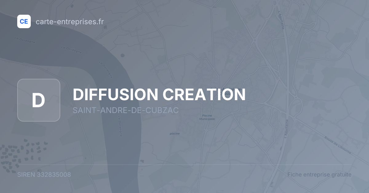 DIFFUSION CREATION — 332835008 — fiche entreprise