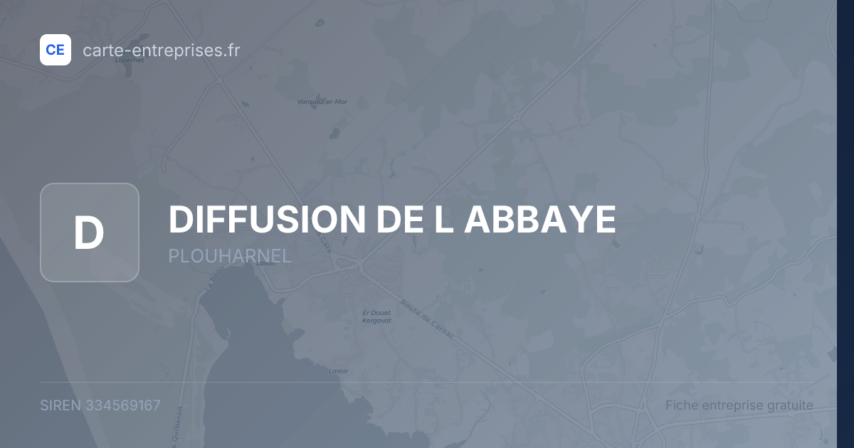 DIFFUSION DE L ABBAYE — 334569167 — fiche entreprise