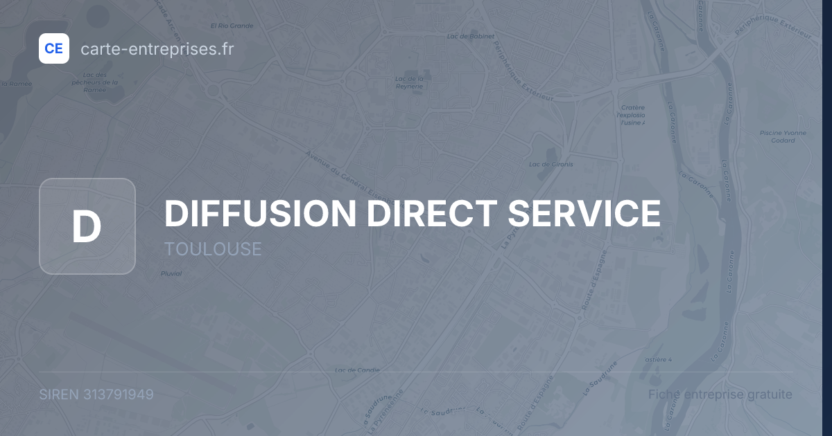 DIFFUSION DIRECT SERVICE — 313791949 — fiche entreprise