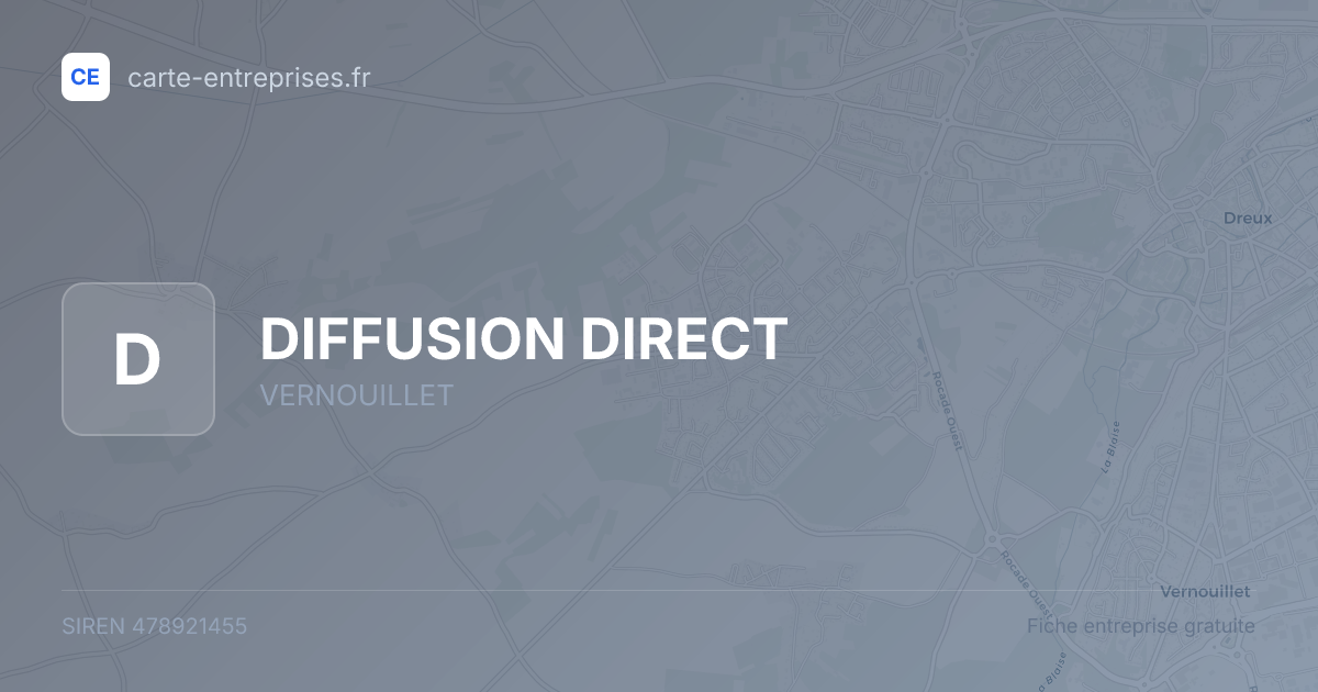 DIFFUSION DIRECT — 478921455 — fiche entreprise