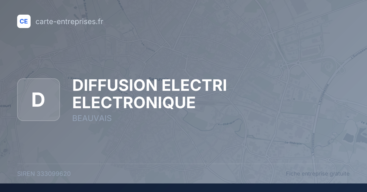 DIFFUSION ELECTRI ELECTRONIQUE — 333099620 — fiche entreprise