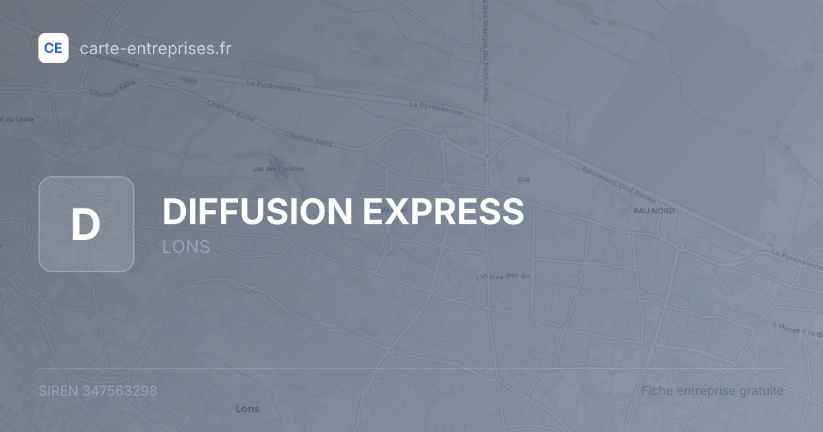 DIFFUSION EXPRESS — 347563298 — fiche entreprise