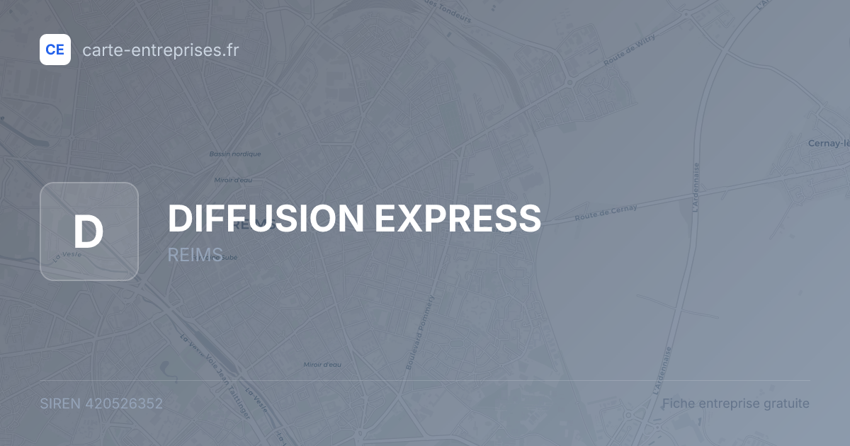 DIFFUSION EXPRESS — 420526352 — fiche entreprise