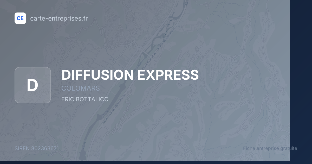 DIFFUSION EXPRESS — 802363671 — fiche entreprise