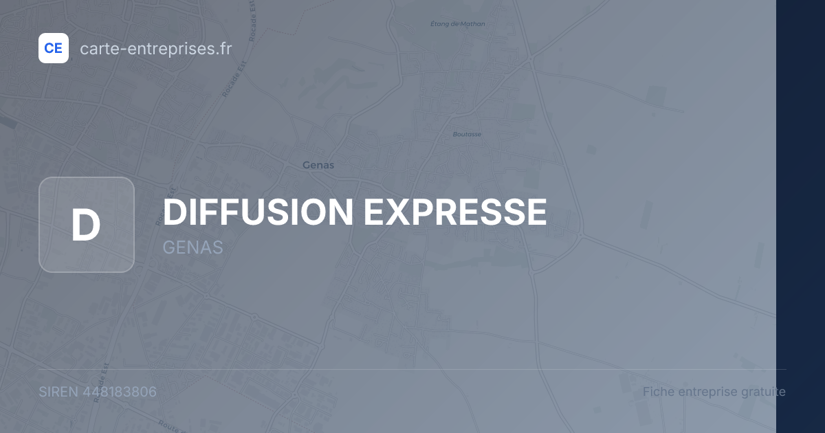 DIFFUSION EXPRESSE — 448183806 — fiche entreprise