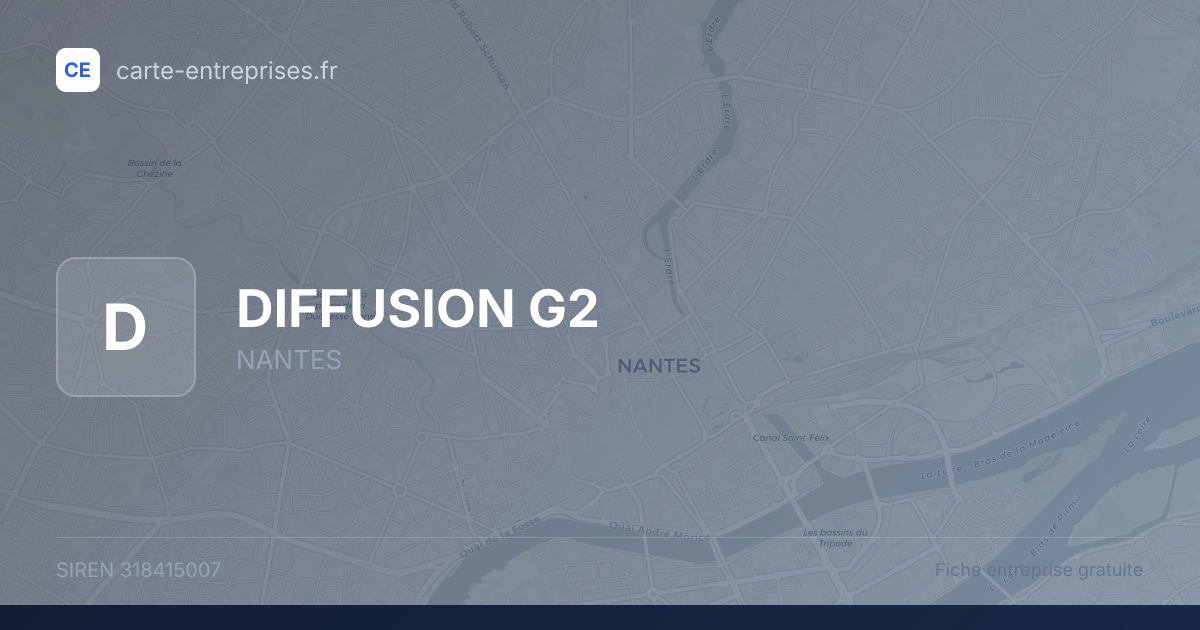 DIFFUSION G2 — 318415007 — fiche entreprise