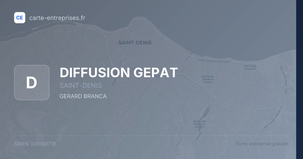 DIFFUSION GEPAT — 330158718 — fiche entreprise