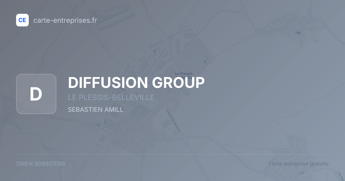 DIFFUSION GROUP — 909801086 — fiche entreprise