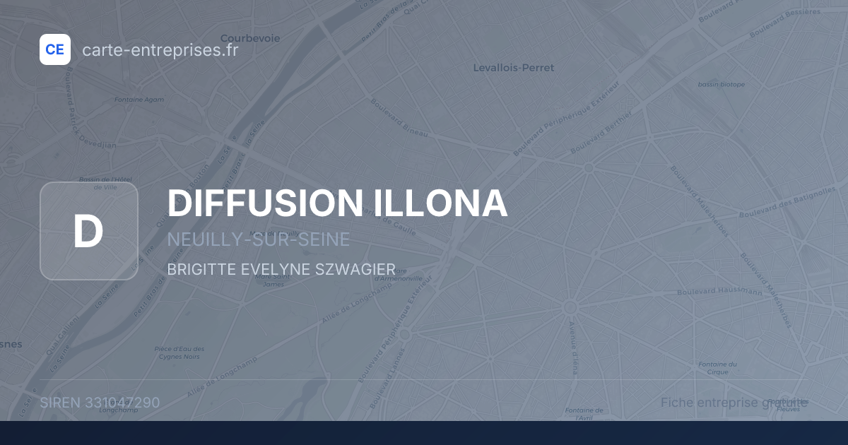 DIFFUSION ILLONA — 331047290 — fiche entreprise