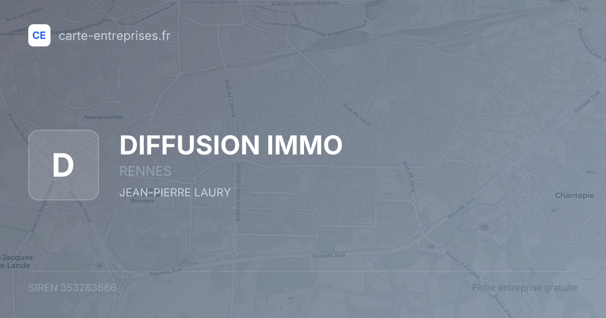 DIFFUSION IMMO — 353283666 — fiche entreprise