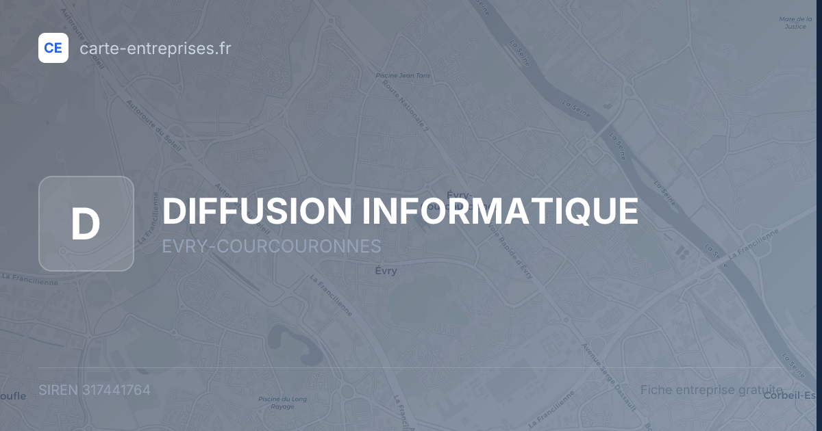 DIFFUSION INFORMATIQUE — 317441764 — fiche entreprise