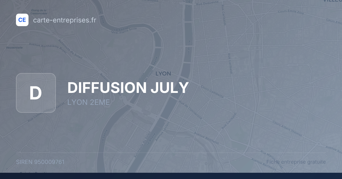 DIFFUSION JULY — 950009761 — fiche entreprise
