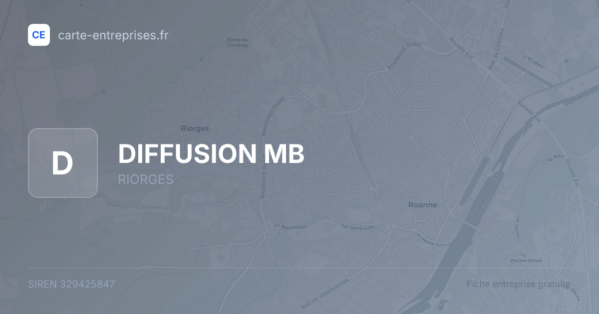 DIFFUSION MB — 329425847 — fiche entreprise