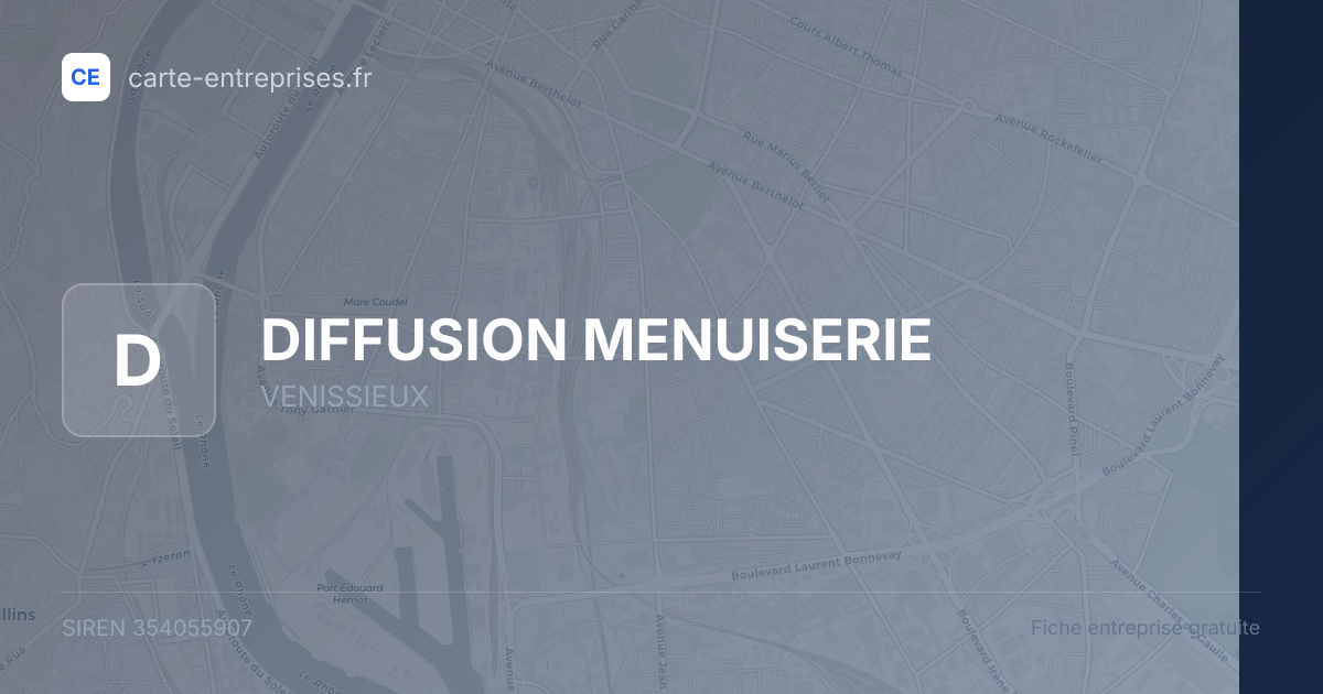 DIFFUSION MENUISERIE — 354055907 — fiche entreprise