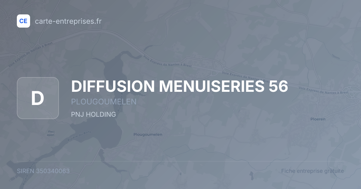 DIFFUSION MENUISERIES 56 — 350340063 — fiche entreprise