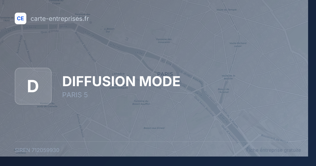 DIFFUSION MODE — 712059930 — fiche entreprise