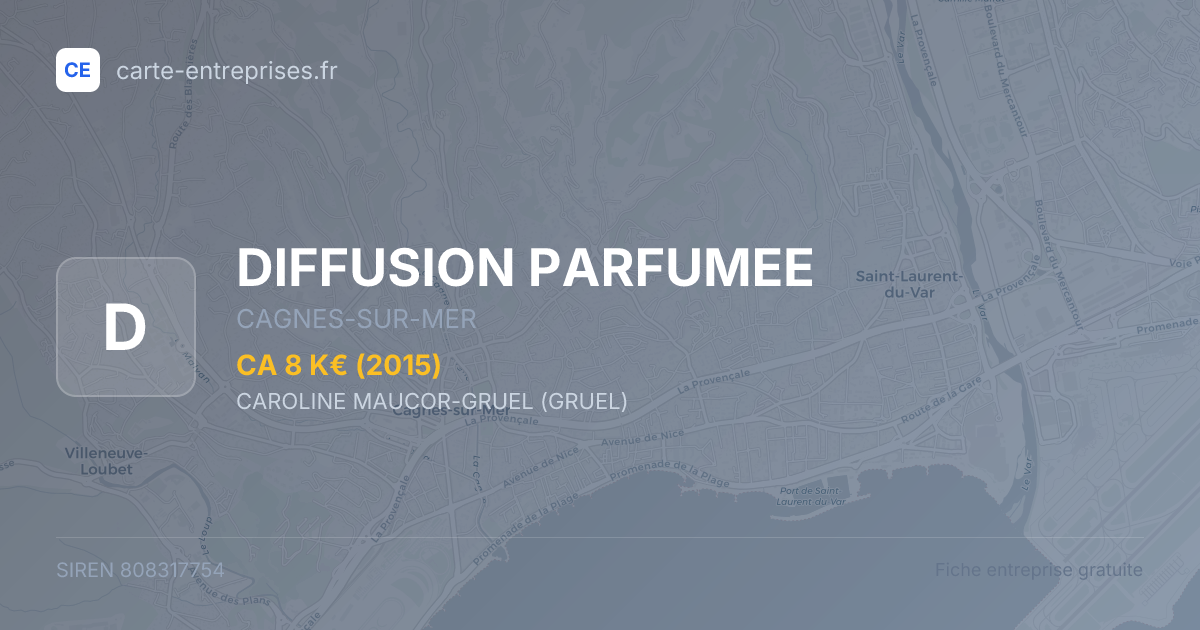 DIFFUSION PARFUMEE — 808317754 — fiche entreprise