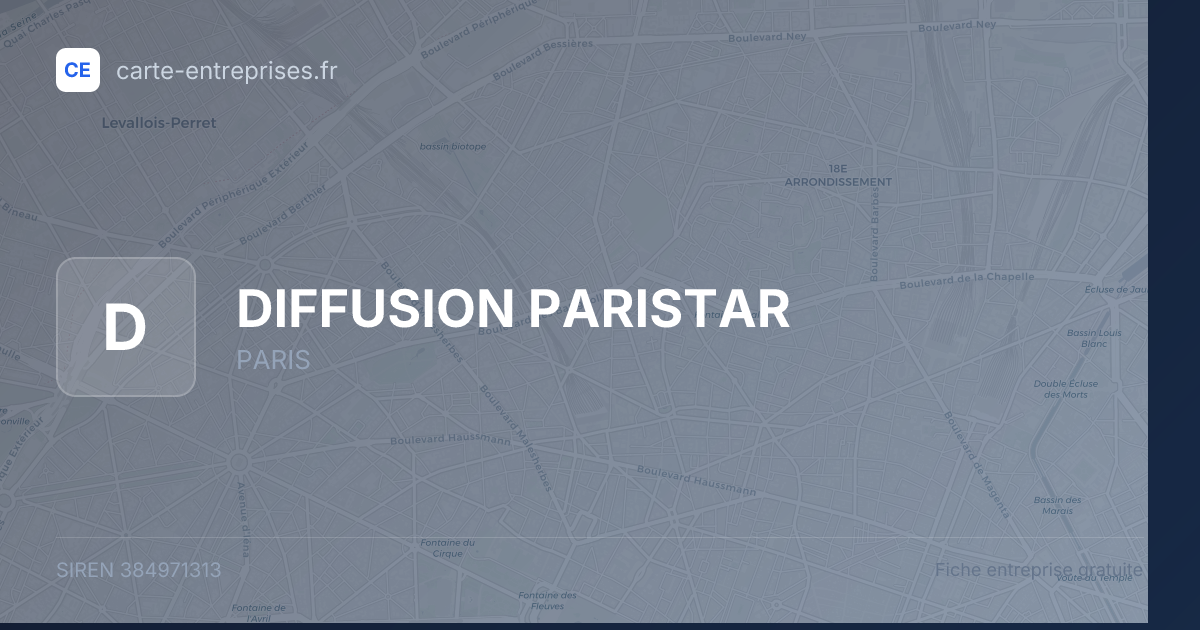 DIFFUSION PARISTAR — 384971313 — fiche entreprise