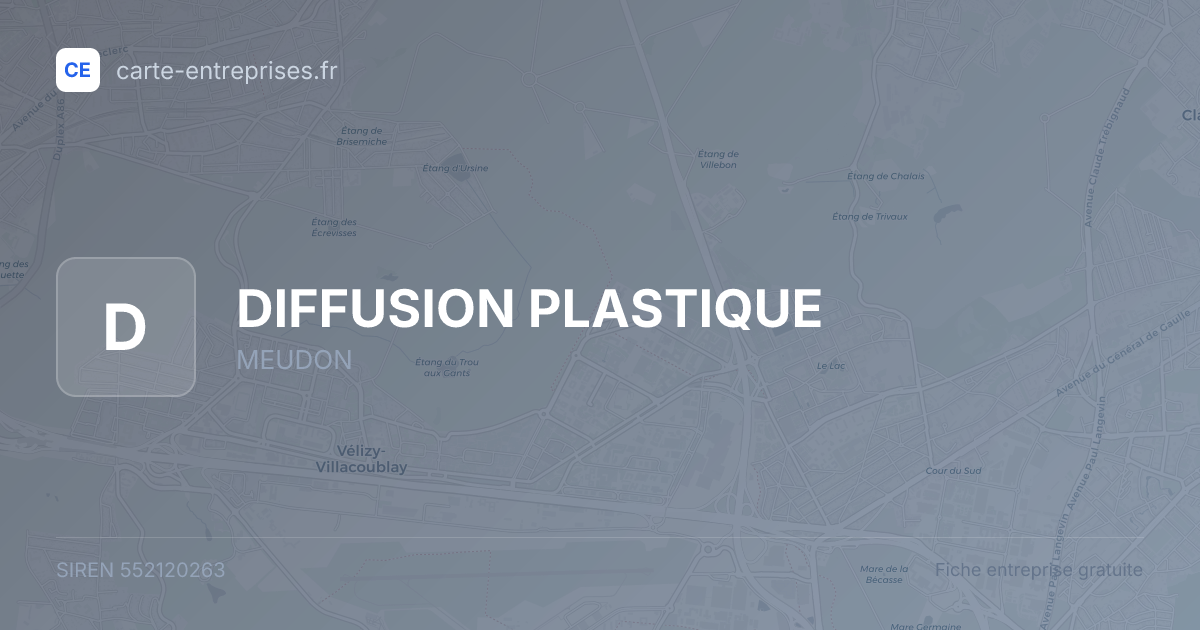 DIFFUSION PLASTIQUE — 552120263 — fiche entreprise