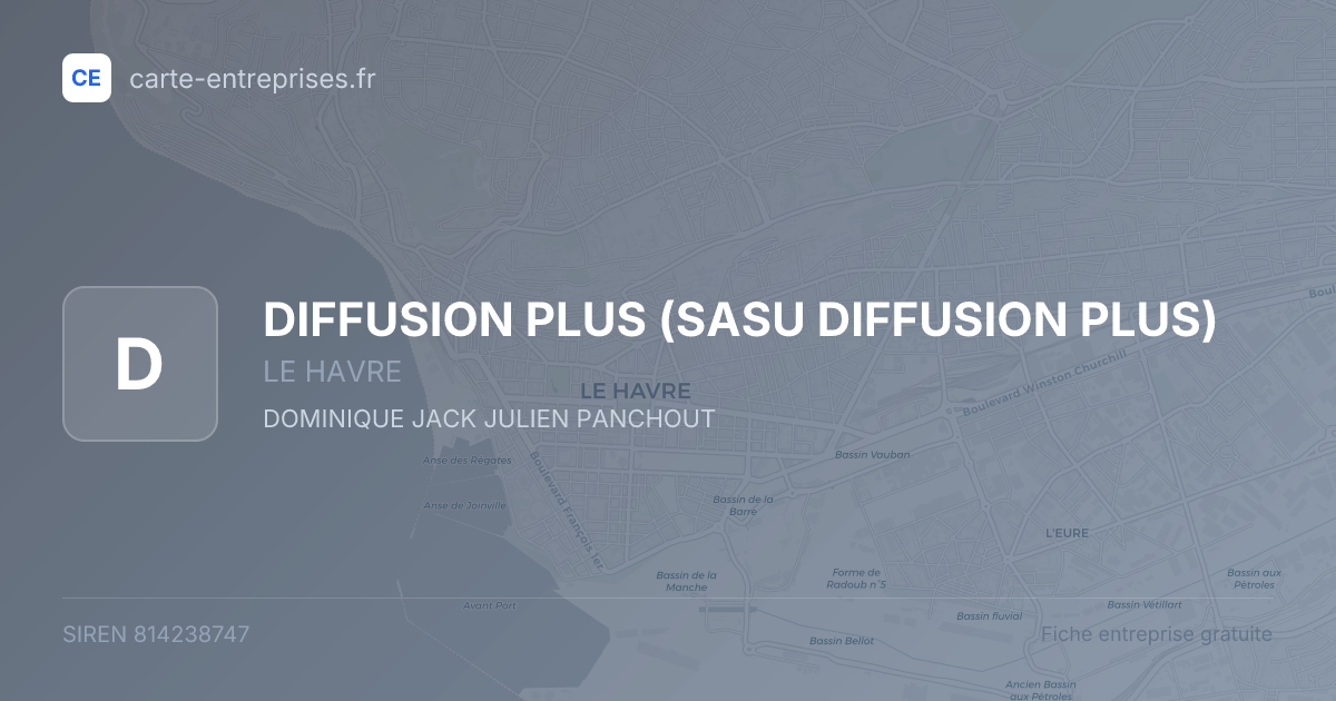 DIFFUSION PLUS (SASU DIFFUSION PLUS) — 814238747 — fiche entreprise
