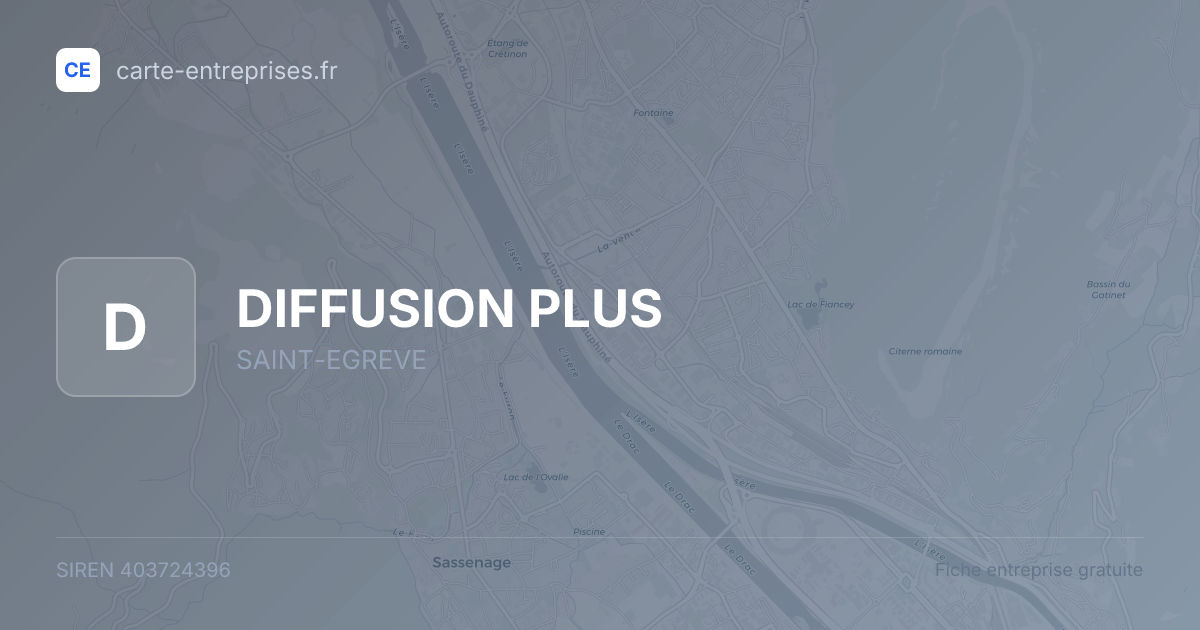 DIFFUSION PLUS — 403724396 — fiche entreprise
