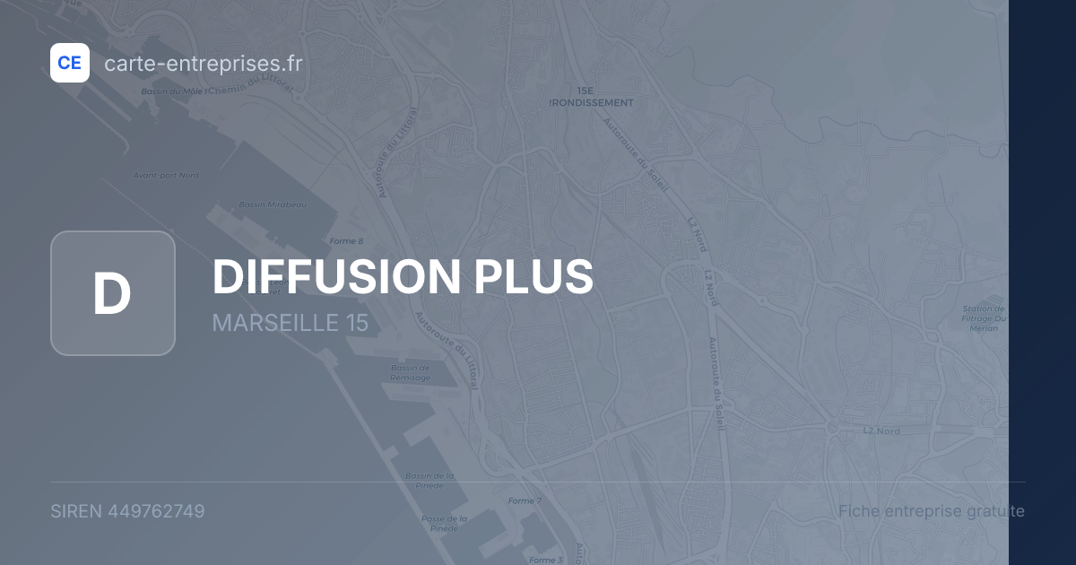 DIFFUSION PLUS — 449762749 — fiche entreprise
