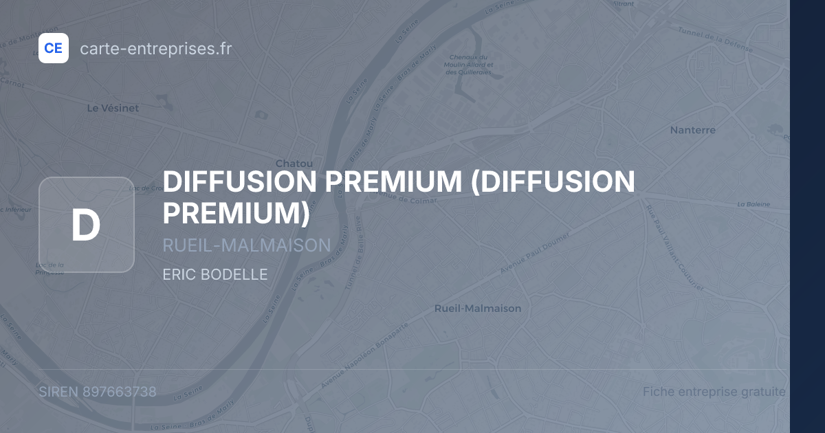 DIFFUSION PREMIUM — 897663738 — fiche entreprise