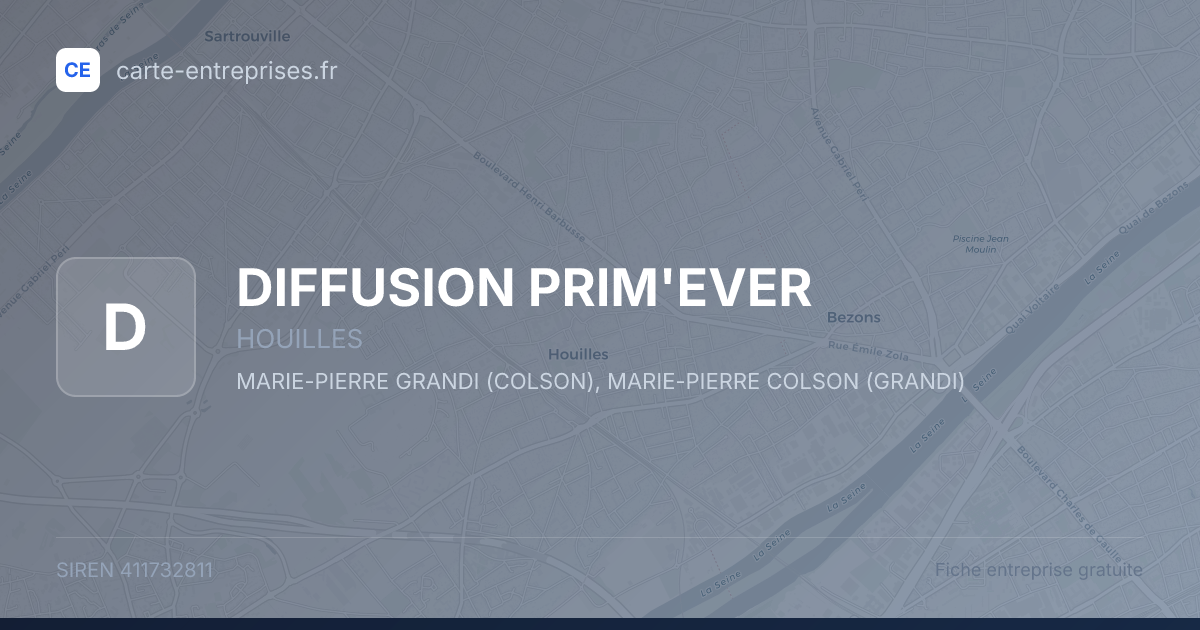 DIFFUSION PRIM'EVER — 411732811 — fiche entreprise