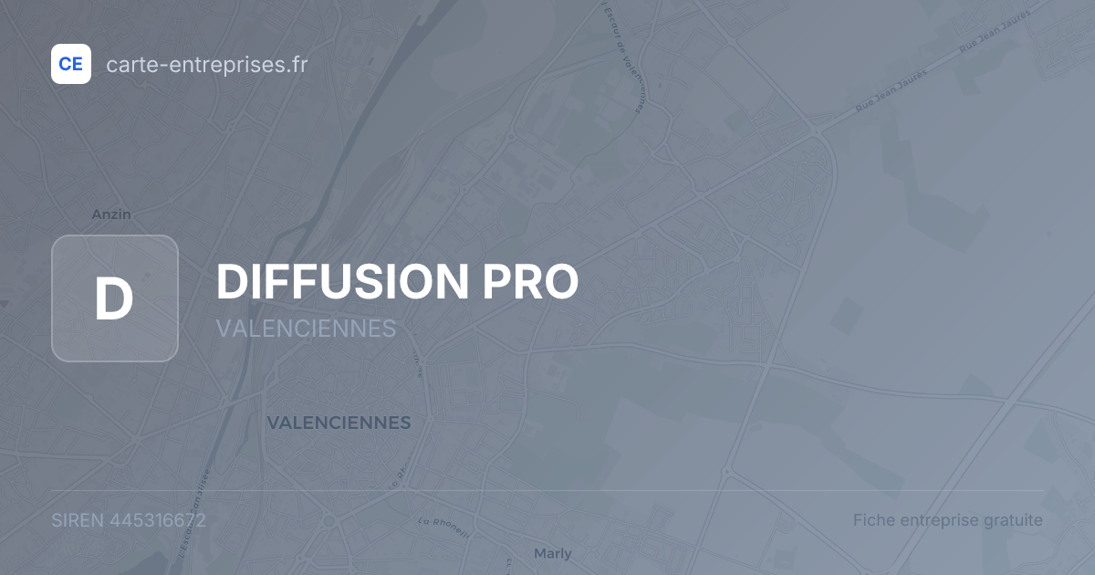 DIFFUSION PRO — 445316672 — fiche entreprise