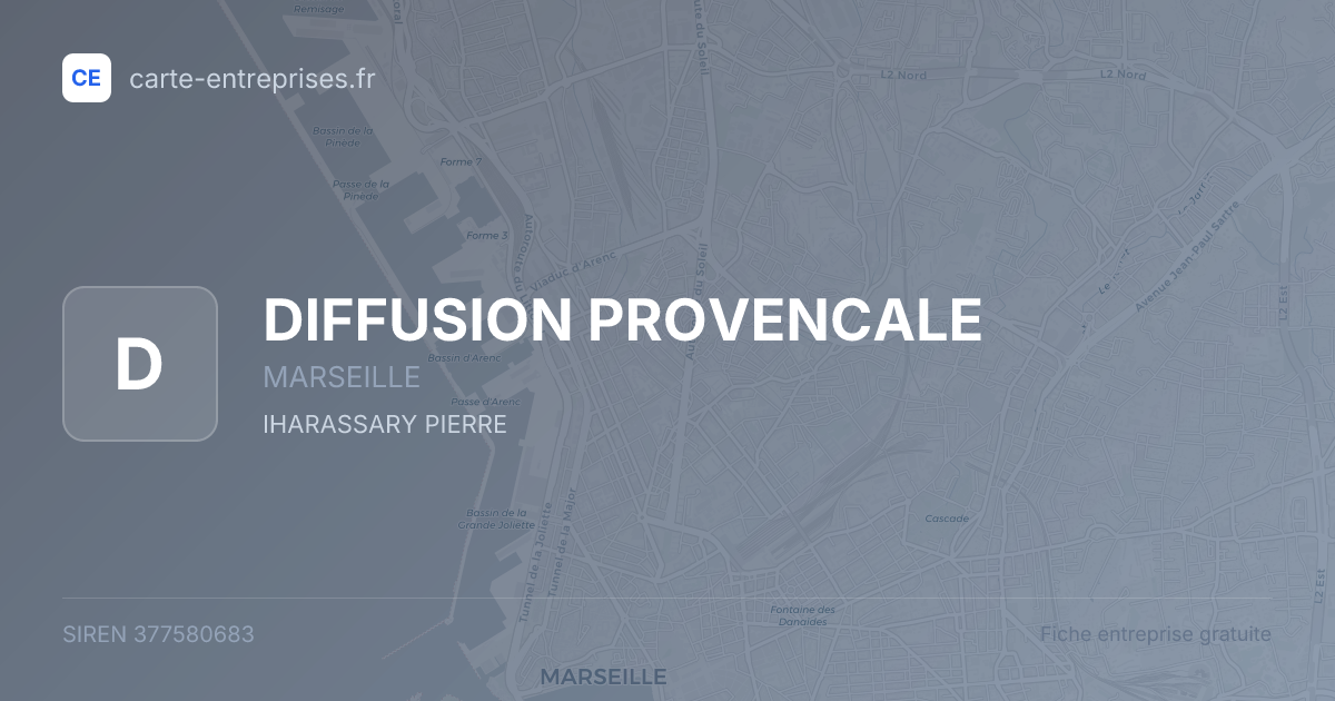DIFFUSION PROVENCALE — 377580683 — fiche entreprise