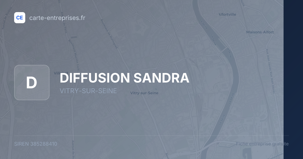 DIFFUSION SANDRA — 385288410 — fiche entreprise