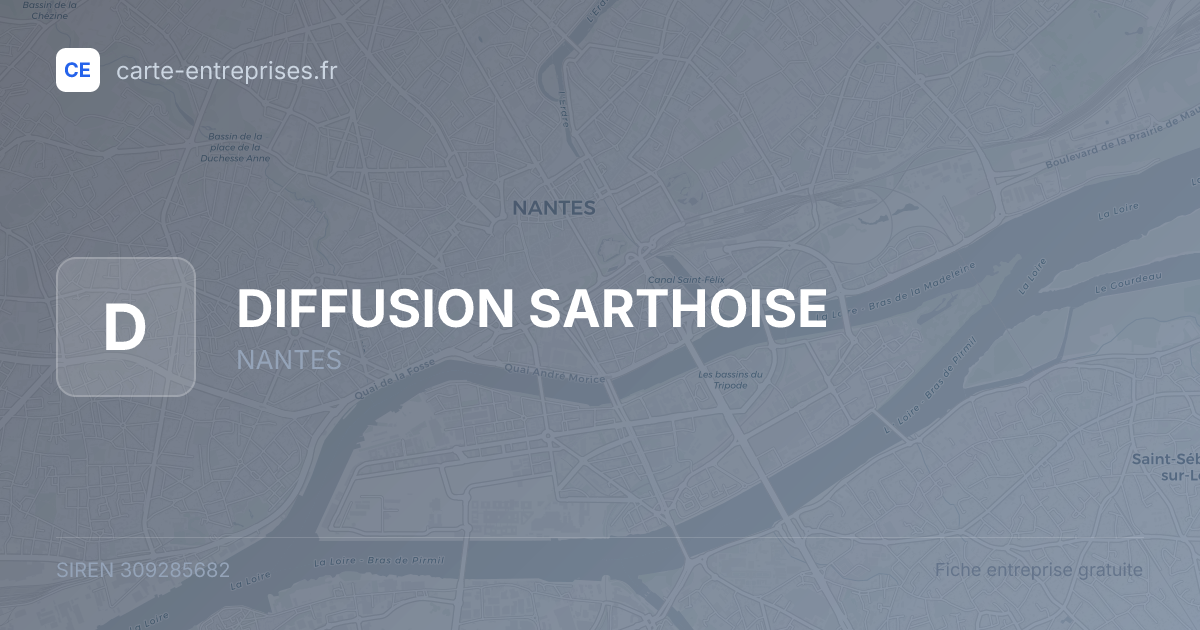 DIFFUSION SARTHOISE — 309285682 — fiche entreprise