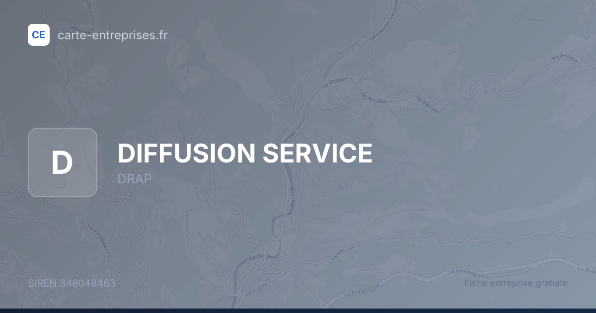 DIFFUSION SERVICE — 348048463 — fiche entreprise