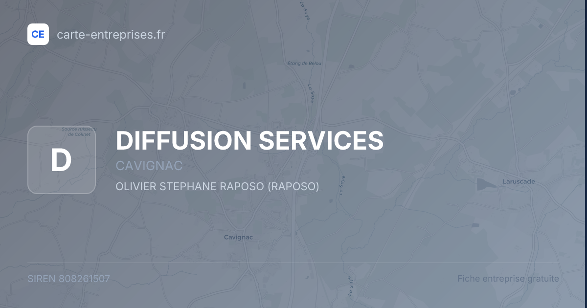 DIFFUSION SERVICES — 808261507 — fiche entreprise