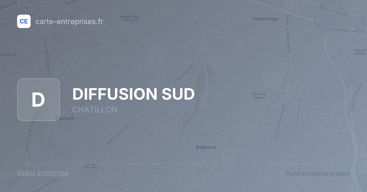 DIFFUSION SUD — 317037398 — fiche entreprise
