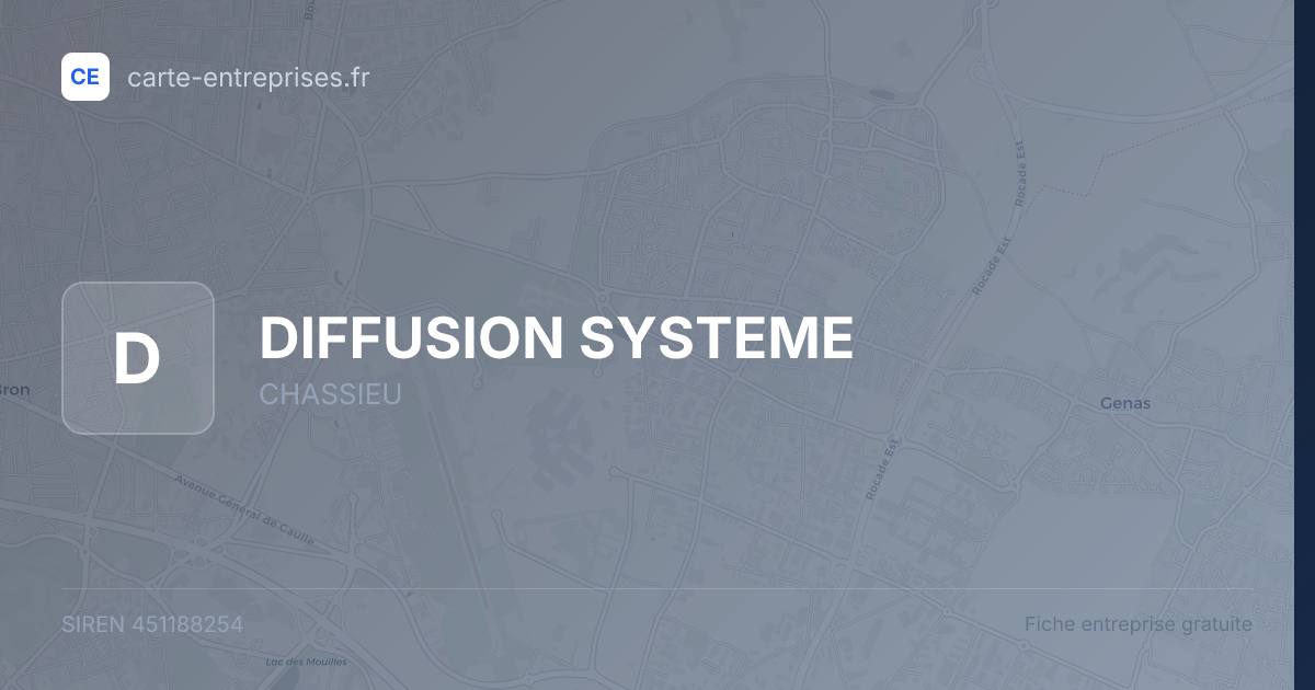 DIFFUSION SYSTEME — 451188254 — fiche entreprise