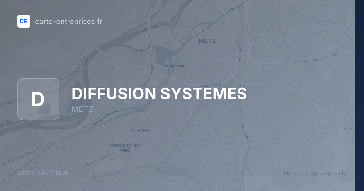 DIFFUSION SYSTEMES — 400771606 — fiche entreprise
