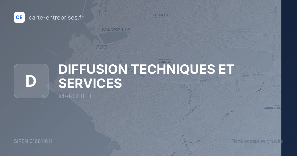 DIFFUSION TECHNIQUES ET SERVICES — 316811611 — fiche entreprise