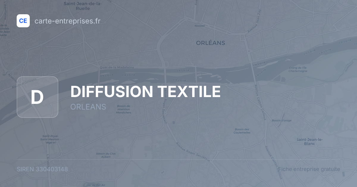 DIFFUSION TEXTILE — 330403148 — fiche entreprise