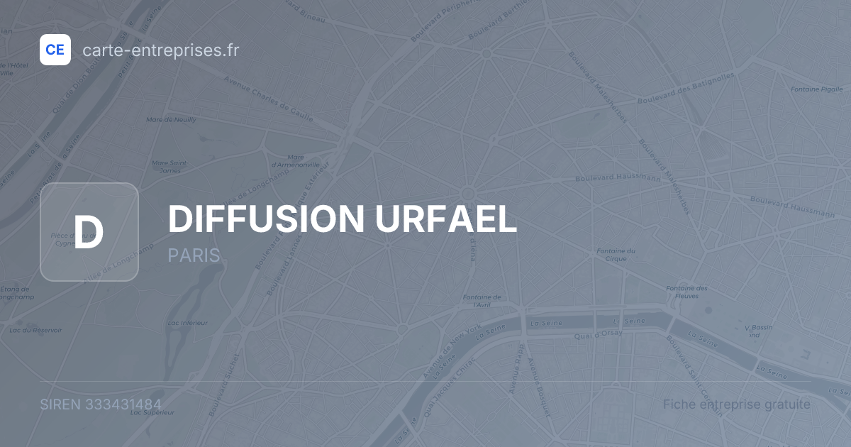DIFFUSION URFAEL — 333431484 — fiche entreprise
