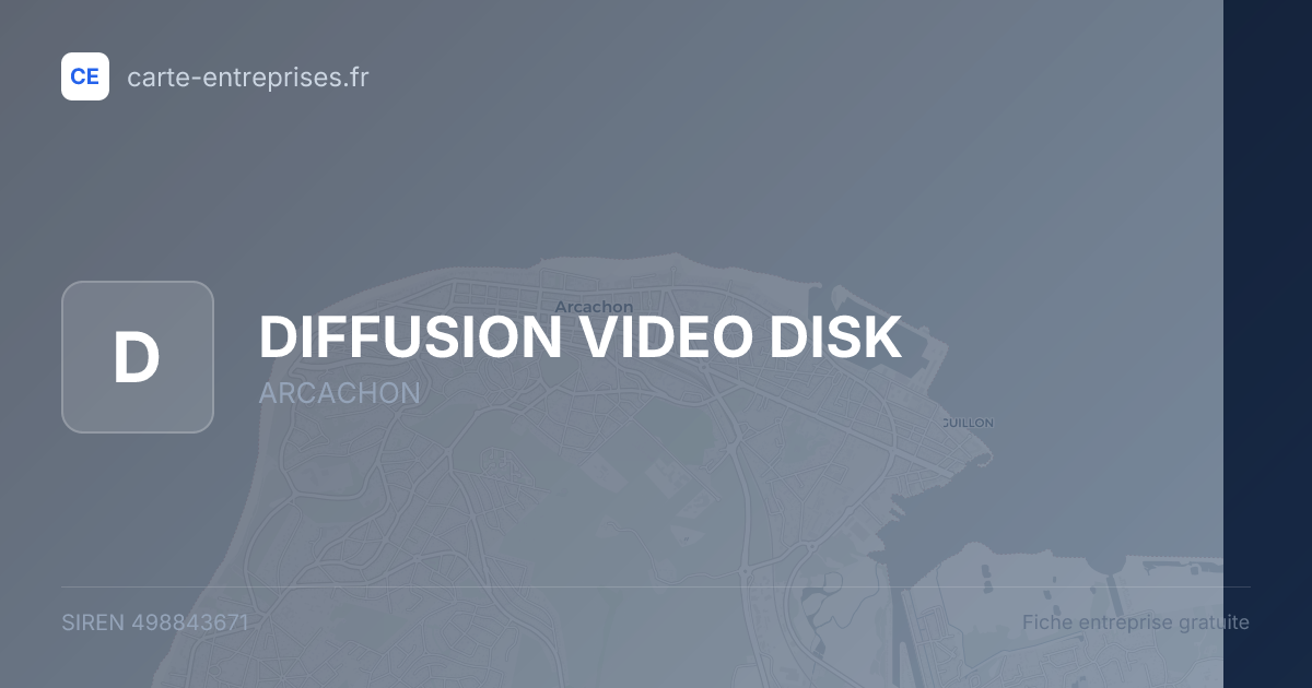 DIFFUSION VIDEO DISK — 498843671 — fiche entreprise