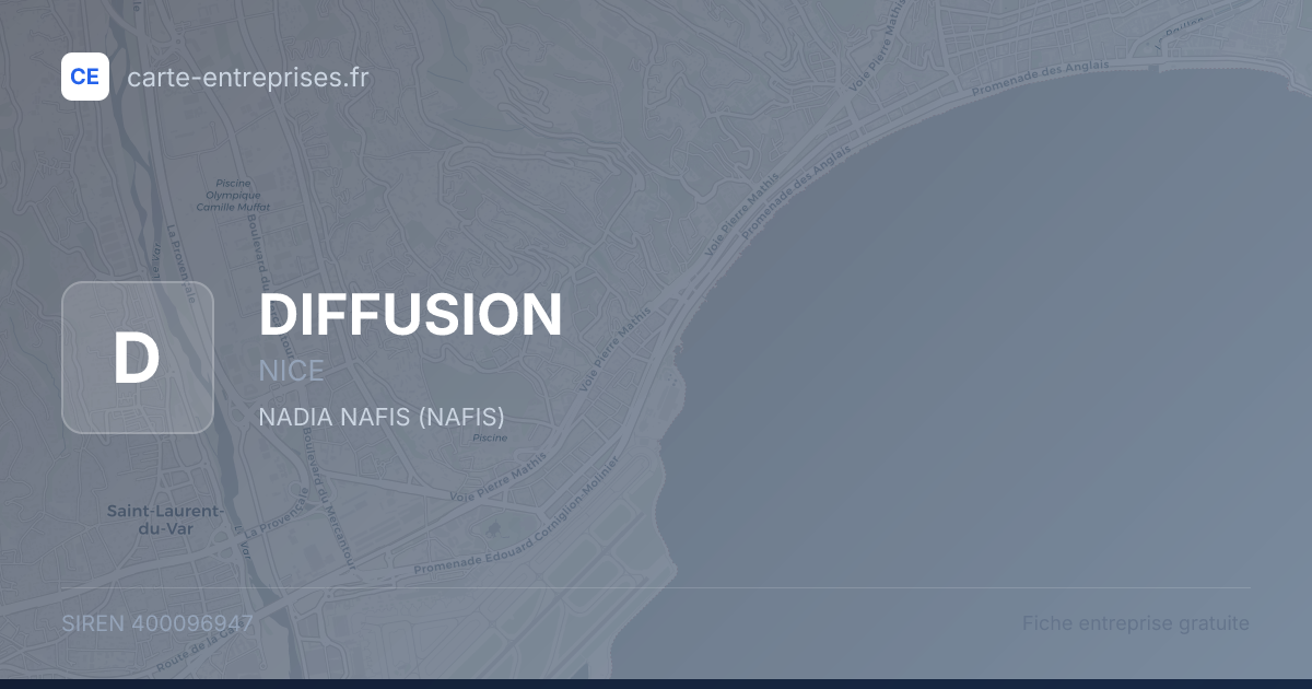 DIFFUSION — 400096947 — fiche entreprise