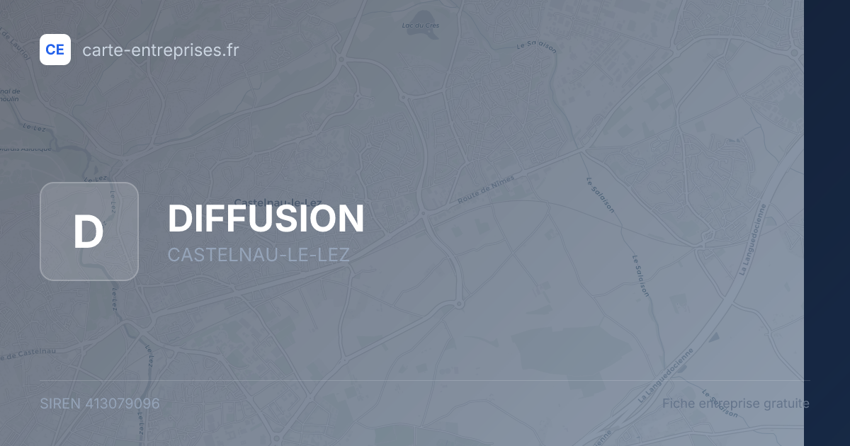 DIFFUSION — 413079096 — fiche entreprise