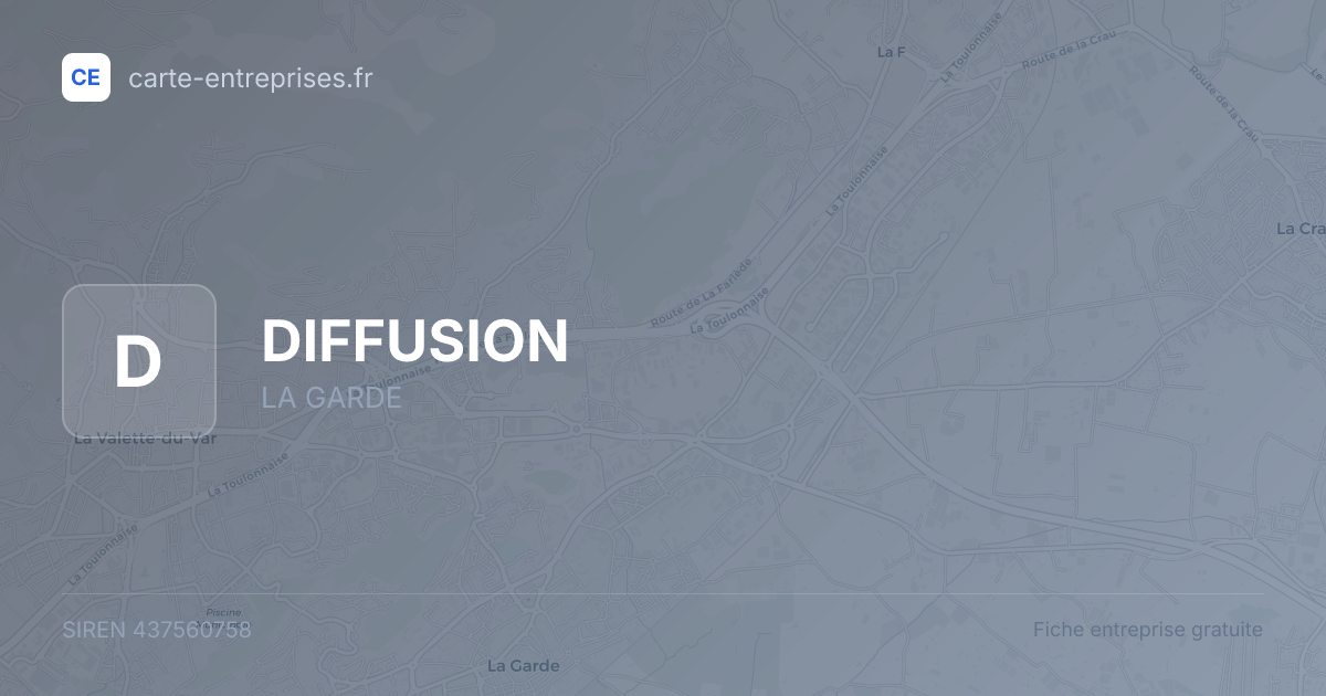 DIFFUSION — 437560758 — fiche entreprise
