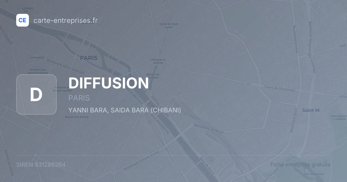 DIFFUSION — 931286264 — fiche entreprise