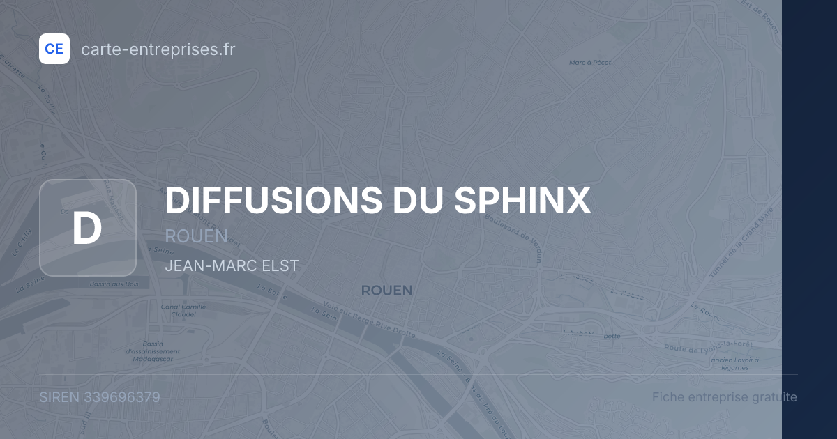 DIFFUSIONS DU SPHINX — 339696379 — fiche entreprise